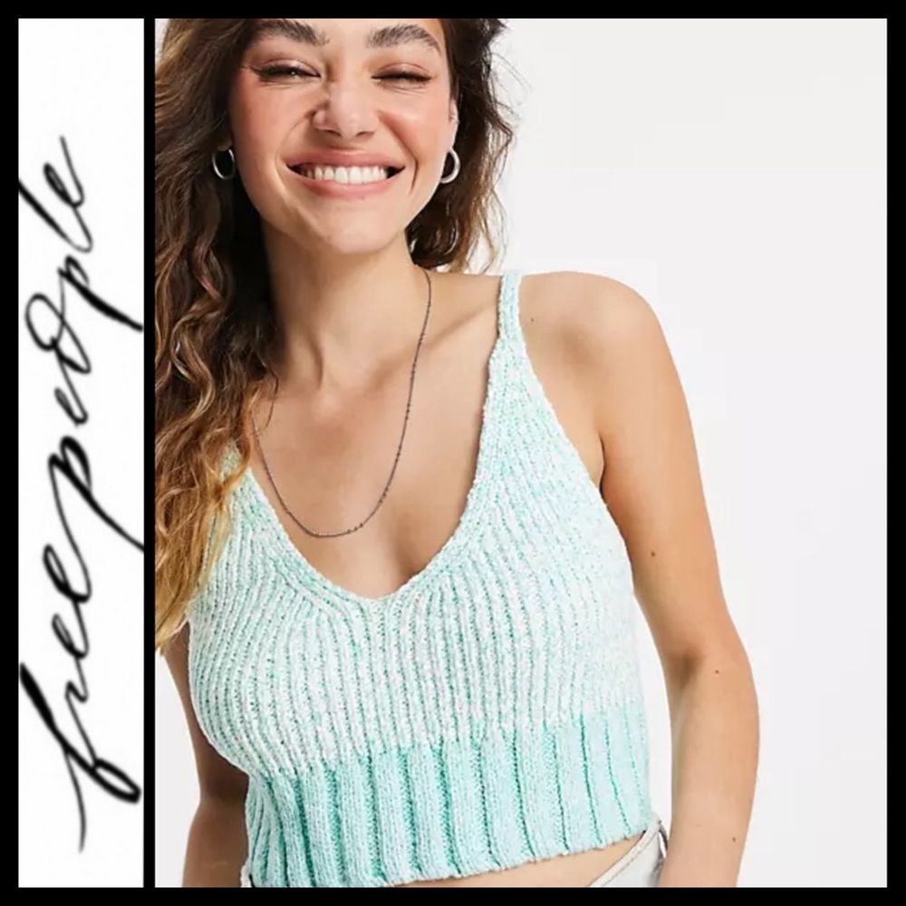 NWOT Free People Here All Day Knit Brami